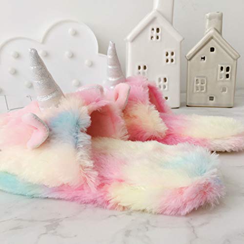 Unicorn Slippers - Soft Fluffy and Pastel Colours