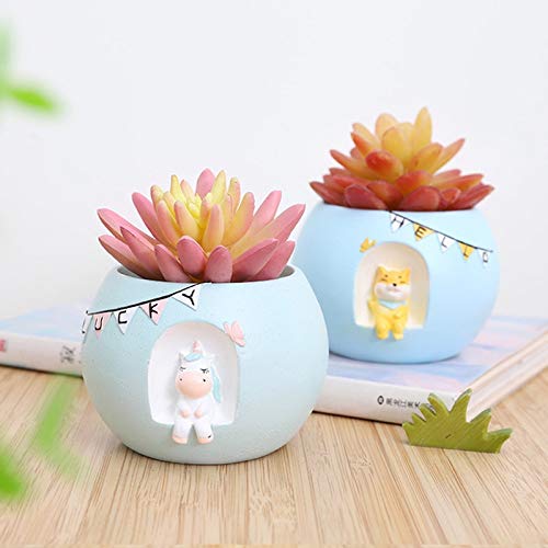 unicorn plant pot