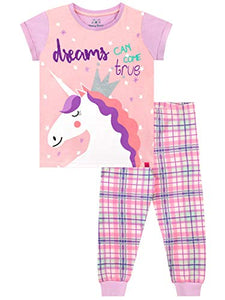Harry Bear Girls Unicorn Pyjamas Pink 