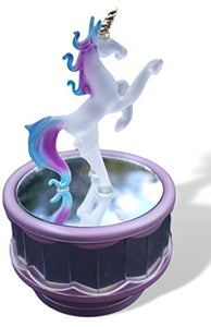 Crystal Glass Unicorn Mirrored Rotating Music Box | Unicorn Gift 