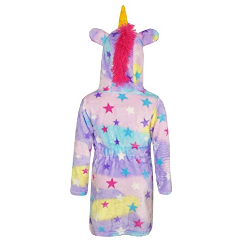Unisex Kids Unicorn Dressing Gown With Stars | Multicoloured | Various Ages Available