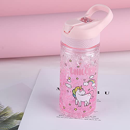 Girls Unicorn Water Bottle | Pink 