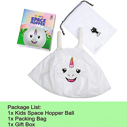 White Unicorn Space Hopper For Kids | Gift Idea