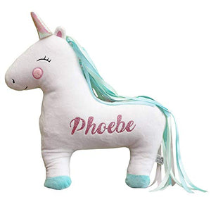 Personalised Unicorn Cushion For Kids Bedroom, Nursery