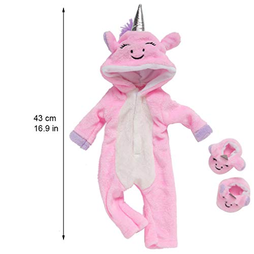 Unicorn Dolls Outfit | Fluffy & Soft | 43cm 