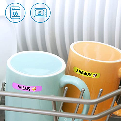 50 Mini Adhesive Labels For Marking Pencils & Pens Size: 4.2 x 0.5cm ...