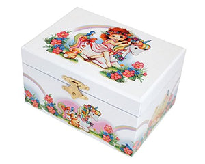 Musical Unicorn Jewellery Box | Unicorns & Flowers Design | Mele & Co. 