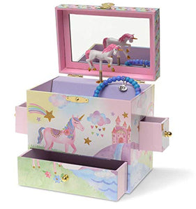 Magical Jewellery Box 3 Drawers, Rainbow Unicorn Design, Musical 
