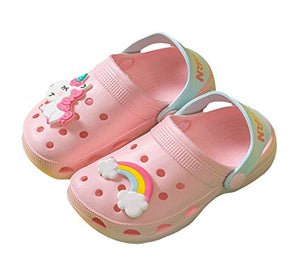 Coralup Kids Clogs Boys Girls Summer Slipper Toddlers Beach Unicorn Sandals Pink Size UK 8.5 Kids