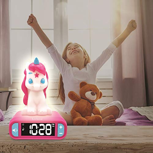 Pink Unicorn Digital Clock 