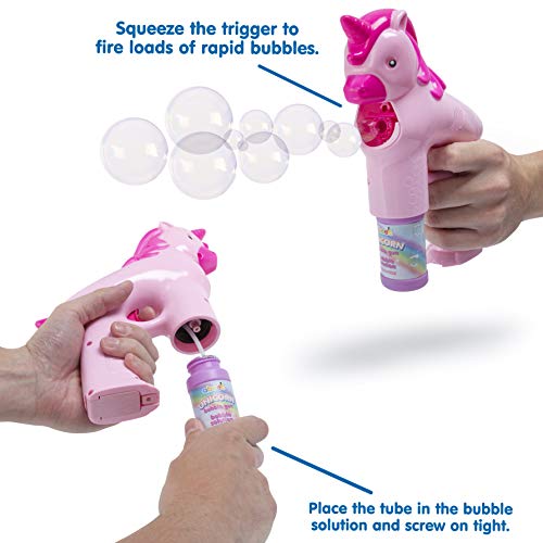 Unicorn Gift For 4 Year Old Bubble Gun