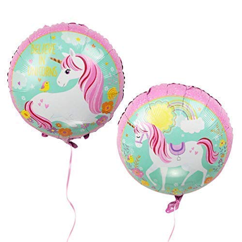 Unicorn round balloons