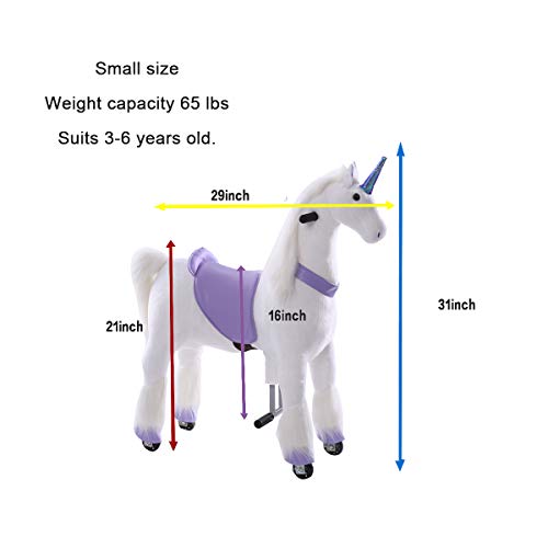 Ride On Unicorn Walking Horse Age to Years Lilac Gidygo