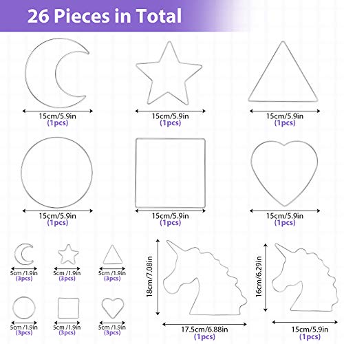 26 Pieces Dream Catcher Kit | Unicorn Design | DIY Crafts