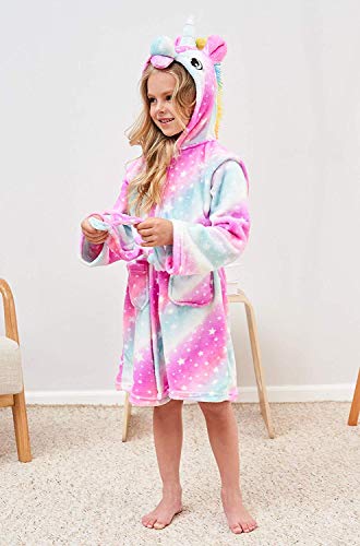 Hooded Unicorn Dressing Gown Kids 