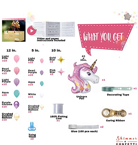 Unicorn Balloon Kit For Party