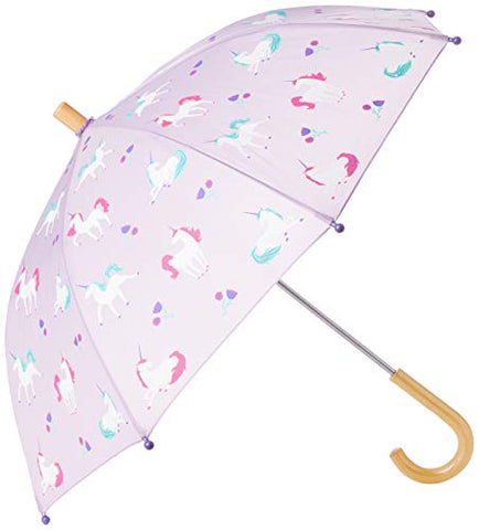 Hatley Girl's Unicorn Design Umbrella | Playful Unicorns 