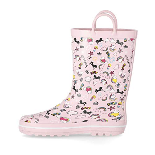 Cute Unicorn Wellington Boots Pink 