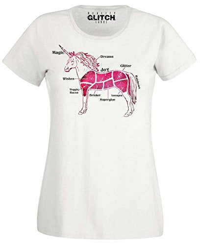 Women's Butcher Unicorn Cuts T-Shirt  | Reality Glitch (White)