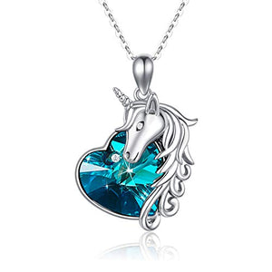 Unicorn Necklace | 925 Sterling Silver |  Pendant Crystal Necklace | Gift, Present | Women, Girls 