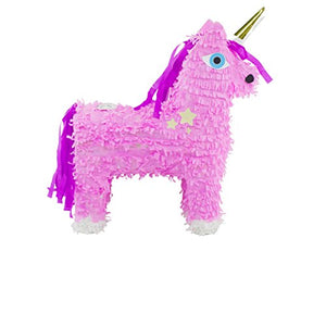Pink Unicorn Pinata 57 x 37 cm, Multi-Coloured, Party Game 