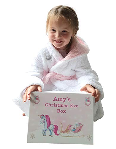 Personalised Name Unicorn Christmas Eve Treat Box