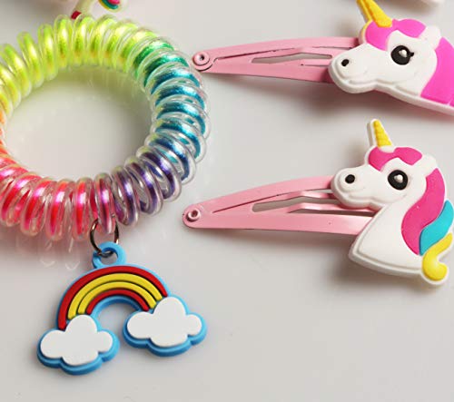 Unicorn Hair Clips, Bracelets | Unicorn Party Bag Fillers