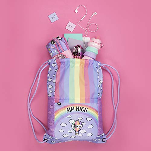 Lilac Pastel Coloured PE KIT Bag School Bag
