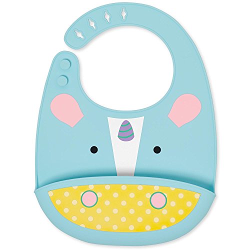 Unicorn silicone baby feeding bib