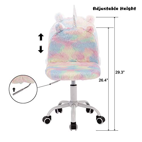 Kids Unicorn Swivel Chair For Computer Desk