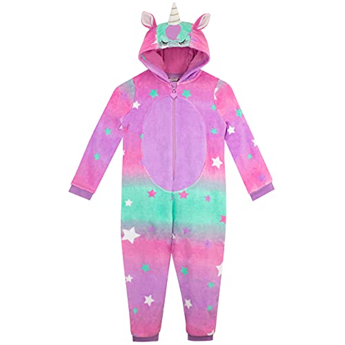 Multicoloured Unicorn Onesie For Girls