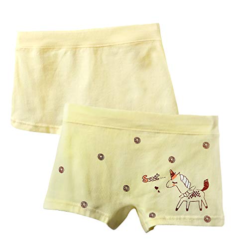 6-Pack Girls' Seamless Underwear Panties - Mixed Colors, Sizes S M L, Boxer Short Style