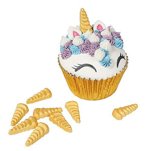 Mini Sugar Unicorn Horns for Cupcakes Pack of 180