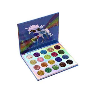 Unicorn Eyeshadow Palette | 20 Colours Glitter Eyeshadows | Shimmer 