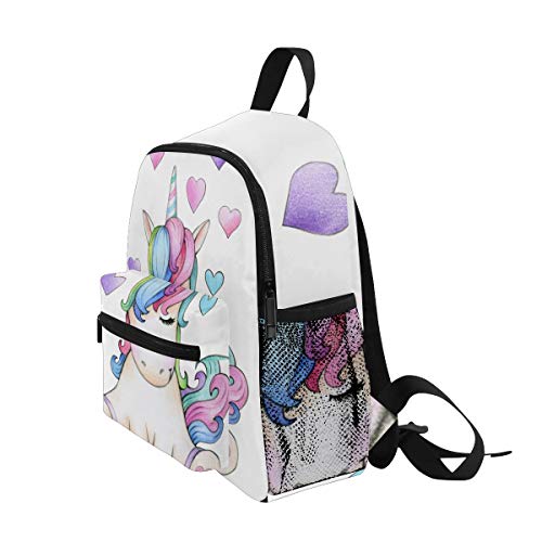 Unicorn backpack with pastel colours 