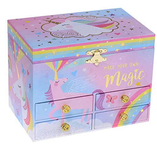 Magical Unicorn Jewellery Box | 4 Drawers 