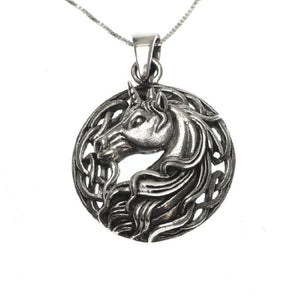 Sterling Silver 925 Unicorn Pendant Necklace