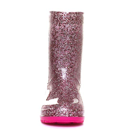 Glittered Unicorn Wellington Boots For Girls 