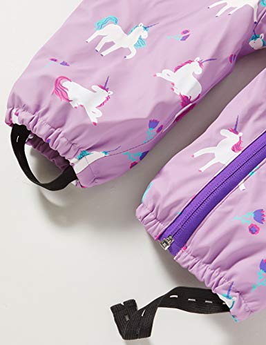 Colour Changing Unicorn Design Girls Snowsuit Lilac