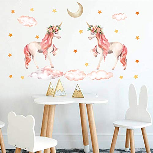 Unicorn Wall Stickers Playroom, Bedroom, Nursery