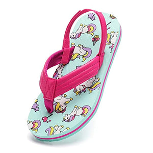 Unicorn Flip Flops | Pool Thong Sandals | Kids | Pink
