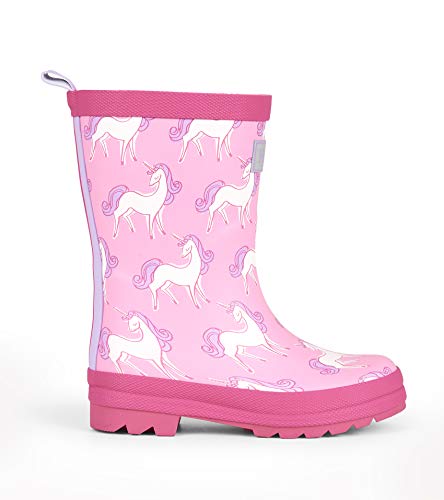 Pink Wellington Unicorn Boots Girls 