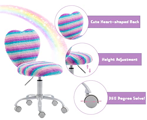 Unicorn Style Heart Shaped Computer Chair 