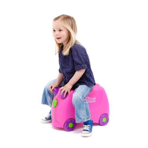 Trunki Children’s Ride-On Suitcase & Kid's Hand Luggage: Trixie (Pink) Unicorn