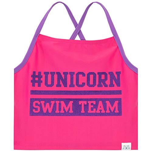 Harry Bear Girls Unicorn Swimsuit Pink