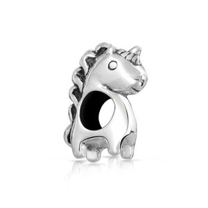 Mythical Unicorn Charm Bead | 925 Sterling Silver | Fits European Bracelet