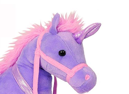 Pink & Purple Large Unicorn Soft Plush Toy 