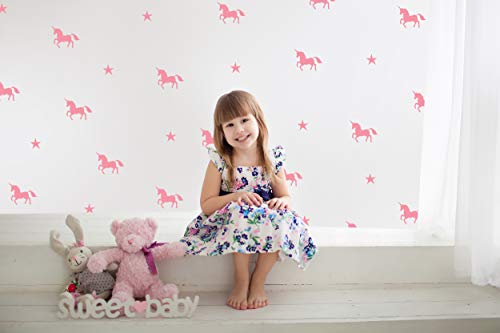 Pink Unicorn Wall Stickers 