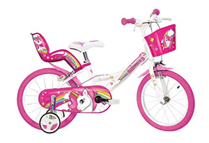 Kids Unicorn Bike Pink & White 
