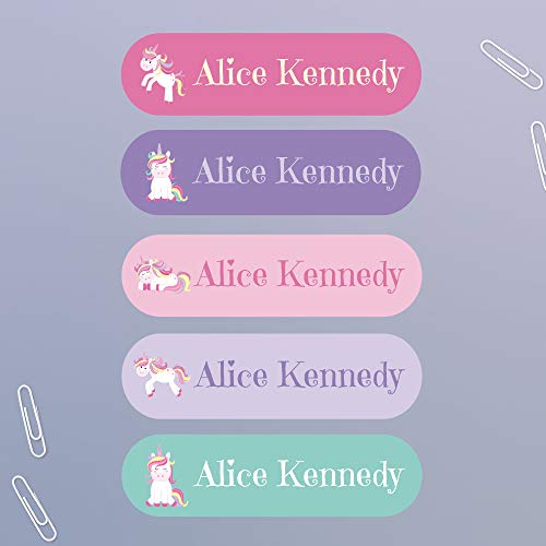 Pack Of 50 Unicorn Kids Iron On Name Labels 